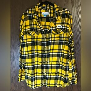 Columbia Iowa Hawkeye flannel
